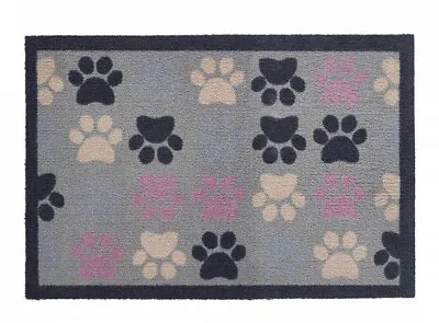 £19.99 • Buy Howler & Scratch Light Grey And Paws Door Mat Large Floor Mat Runner Doormat