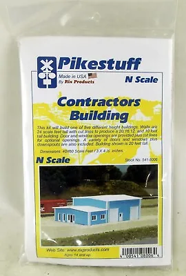 N Scale Contractors Building Kit - Pikestuff By Rix Products #541-8006 • $18.55
