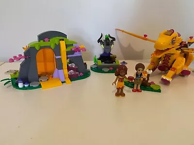 LEGO Elves: Fire Dragon's Lava Cave (41175)-100% Complete-Excellent Condition  • $80