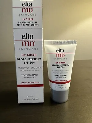 Elta MD UV Sheer SPF 50 Facial Sunscreen 1 Oz 30 Ml Travel Size NIB EXP 4/24 • $22.50
