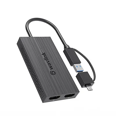 USB 3.0 To HDMI Dual Display Adapter Supports 6 Monitor Displays For Windows Mac • $44