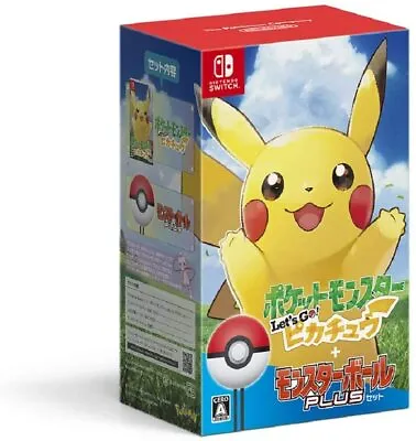 $197.67 • Buy Nintendo Switch Pokemon Let's Go! Pikachu Monster Ball Plus Set JAPAN OFFICIAL