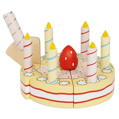 Le Toy Van  Honeybake Wooden Toys Strawberry Wedding Cake • £16.95