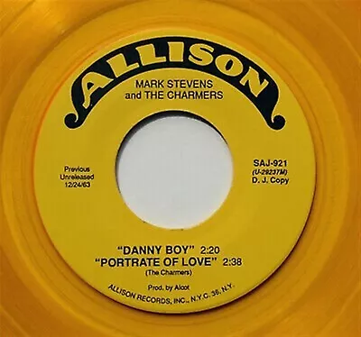 MARK STEVENS & CHARMERS Doo Wop YELLOW WAX 45rpm EP DJ Copy LISTEN • $15