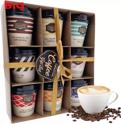 Coffee  Gift  Set  9  Flavoured  Coffee  Gift  Set  For  Women  Travel  Takeout  • £20.99