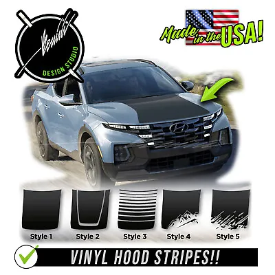 Hood Blackout Decal Racing Stripes Graphics Fits 2022 &up Hyundai Santa Cruz • $69.99