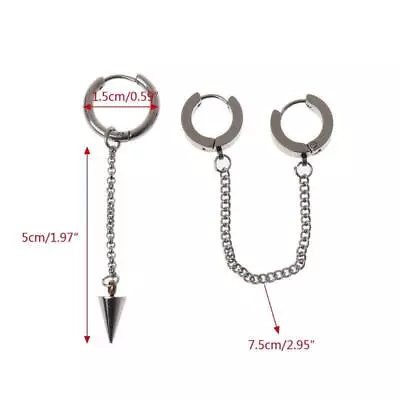 KPOP Korean  Dangle Earring Hip Hop Long Tassel Earrings Jewelry Decor Gift • $6.78