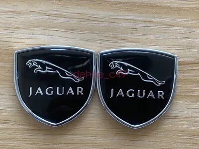 2pc For JAGUAR VIP Black Metal Side Rear Car Sticker Fender Emblem Badge 3D • $17.99