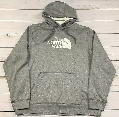 The NorthFace Hoodie Mens XL Gray Outdoors Hiking Trail Sweatshirt Pullover • $22.49