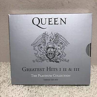 Queen : Greatest Hits I II & III: The Platinum Collection CD Box Set 3 Discs • $13.95