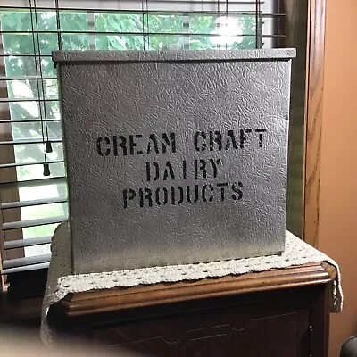 Vintage Antique Macklemore Mfg Co. Owatonna MN Cream Craft Dairy Milk Box Cooler • $53.99