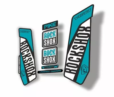 Rock Shox Pike 2016 Mountain Bike Cycling Decal Kit Sticker Adhesive Yeti Custom • $19.99