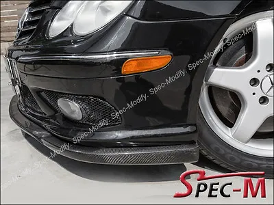 CS Type Front Bumper Lip Carbon Fiber Fit 03-05 W209 CLK55 CLK550 AMG Bumper  • $399.95