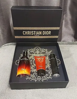 Dior Fahrenheit Gift Set 100ml 10ml EDT Shower Gel 75ml New 2023 • £110.89