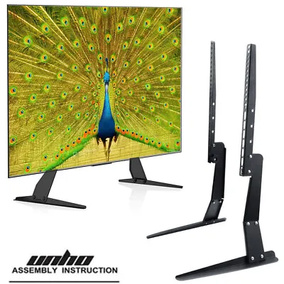 Updated Stable Universal Tabletop TV Base Stand Replacement Fr 22-55  Flat Panel • $33.96