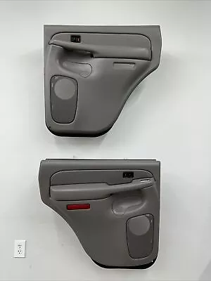 03-07 Chevy Silverado Tahoe GMC Sierra Yukon Set Of Rear Door Panels OEM Pewter • $209.99