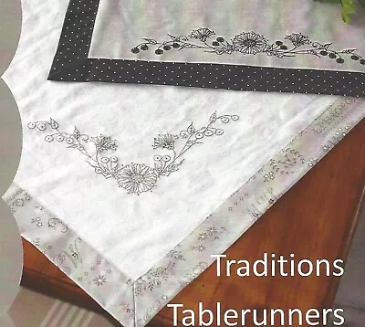 Traditions Tablerunners - Embroidery Pattern 267 From Crab-Apple Hill By Hawkey • $10.99