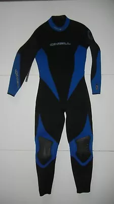 O'NEILL Black/Blue Thick Heavy 7MM FULL BODY WETSUIT Scuba Dive Surf Adult 14 • $99.99