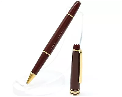 Genuine MONTBLANC Meisterstuck Classique Burgundy 164R Ballpoint Pen - Excellent • $79.99