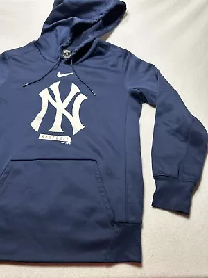 New York Yankees Nike Mens Hoodie Medium Sweatshirt NKAQ-44B - Snags And Wear • $21.25