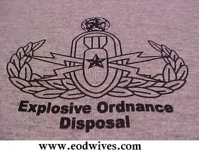 New Bomb Disposal Shirt W/master Eod Badge Size Large! • $9.99