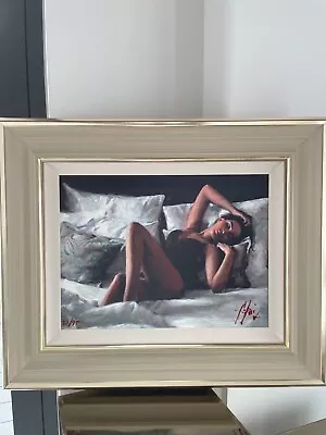 FABIAN PEREZ Limited Edition Print 'Olga At Home' Gallery Frame + COA • £1995