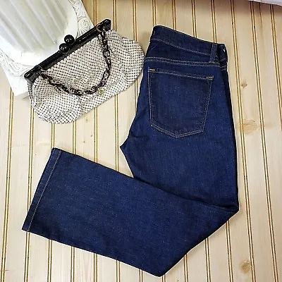 J Brand Size 27 GIGI Mid Cropped Flare Capri Denim Jeans In Pure Dark Wash EUC • $34.99