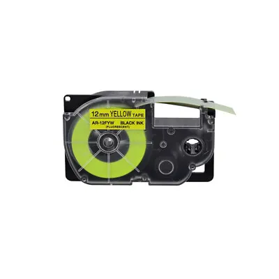 £9.59 • Buy 1PK Fluorescent Yellow Tape Cartridge XR-12FYW For Casio KL-60 EZ Label Printer