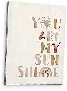  Wall Art You Are My Sunshine Wall DecorBoho Nursery DecorYou Are My White • £31.97