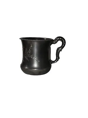 Quadruple Plate Superior Silver Co. Mug Cup #305 GILT Family Estate • $47