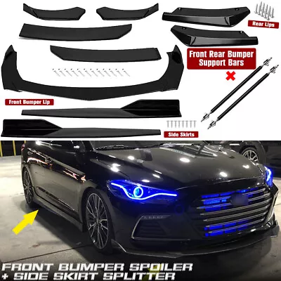 $39.99 • Buy For Hyundai Front Rear Bumper Lip Spoiler Splitter/ Body Kit Side Skirt