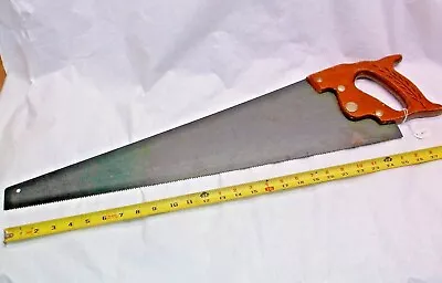 Vintage Nicholson Handsaw 7 Point 26   Long Blade 29-3/8  Overall Length USA • $35.18