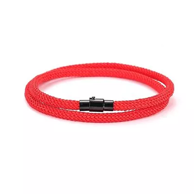 Minimalist Hand Chain Magnet Buckle Red Rope Men Bracelet  Valentine's Day • £3.39