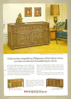 1966 Magazine Ad - Magnavox Astro-Sonic Stereo • $4.99