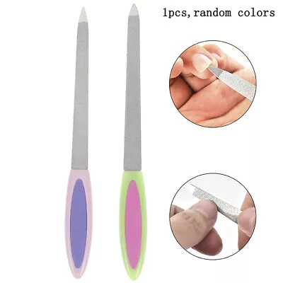 Double Sides Metal Nail File Buffer Grinding Rod Scrub Manicure Pedicure.FM • $1.26