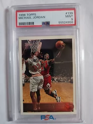 1996 Topps Michael Jordan #139 Chicago Bulls PSA 9 • $25