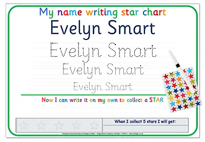 Write Name Eyfs Home Learning Writing Learn Alphabet Letters Numbers Words • £0.99