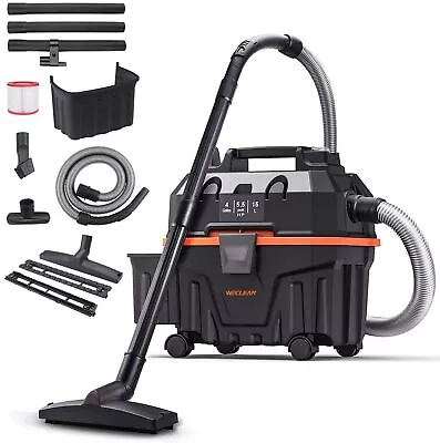 4 Gallon 5.5 Peak HP Commercial Wet Dry Vacuum Cleaner Shop Vac For Outdoor P... • $124.28