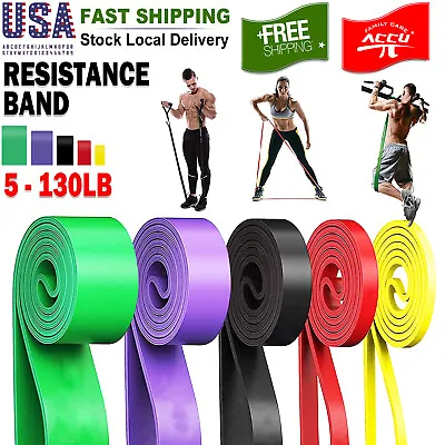 $12.49 • Buy Resistance Band Heavy Duty Pull Up Set Assisted Exercise Tube Home Gym Fitness