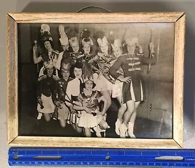 All-Girl Majorette Dancers. Framed Vintage Photo. • $25