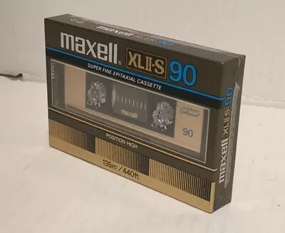 MAXELL XLII-S 90 *Circa 1982* Type II High Epilaxial Bias Audio Cassette NOS VTG • $26.99