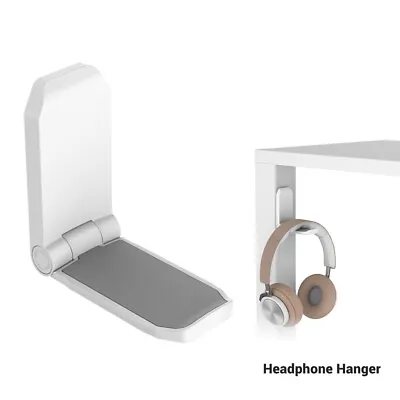 $14.99 • Buy Foldable Magnetic Headset Headphone Stand Hook Hanger Holder Under Desk 3M Tape