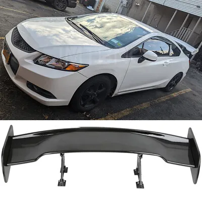 For Honda Civic 46  Rear Trunk Spoiler Adjustable Racing Tail Wing GT Style • $149.39