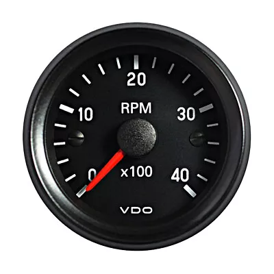 VDO Cockpit International Tachometer Gauge 4000 RPM 52mm 2  12V 333-035-029G • $115.83