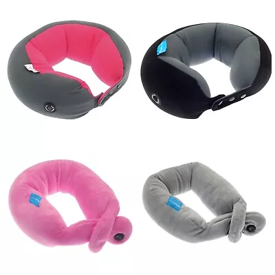 Travel Supersoft Neck Pillow Cushion Microbead With Vibrating Neck Massage • £8.56