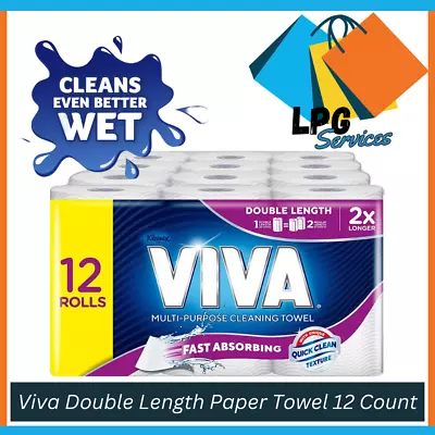 Viva Double Length Paper Towel 12 Count (Pack Of 1) Free Postage Best Price AU • $45.75