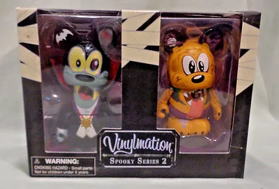 Disney Vinylmation Spooky 2 Series 3  Goofy And Pluto Figure Set New • $18.86