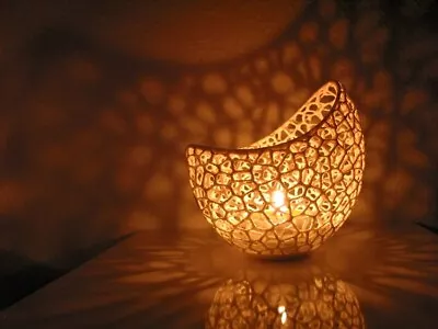 Filigree Double Wall Tealight Holder Wedding Home Decor • £20.07