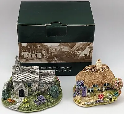 Lilliput Lane; Violets Are Blue L2351 & Culbone Church L2999 British Collection • £30