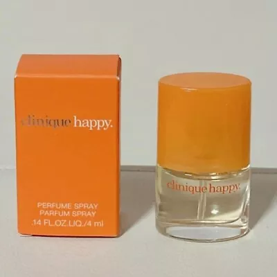 Clinique Happy Perfume Spray EDP Travel Mini Size Parfum 4ml / 0.14 Oz NIB • $7.99